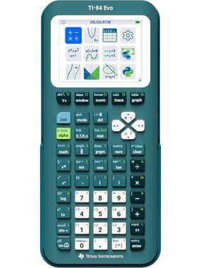 Teal Graphing Calculator TI-84 Evo - High-Performance, Easy-to-Use, Perfect for